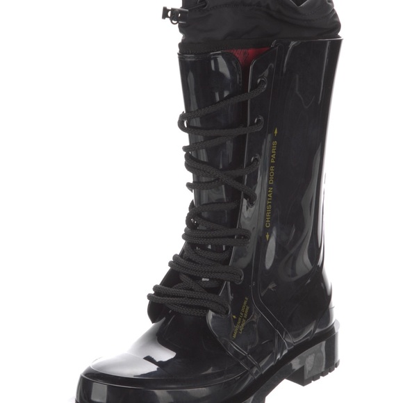 Christian Dior DiorCamp Mid-Calf Rain Boots RARE FIND - pristine condition!! - Picture 3 of 6